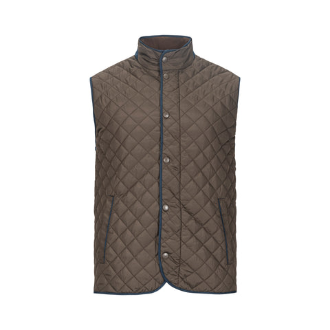 F/X FUSION DARK BROWN QUILTED FIELD VEST