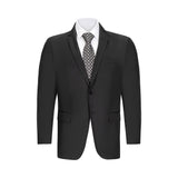 HUGO BOSS SOLID BLACK SUIT