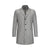 HUGO BOSS LIGHT GREY HERRINGBONE COAT WITH REMOVABLE BIB