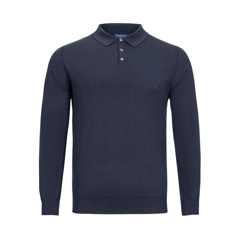 PROPER SPORT COTTON & SILK POLO SWEATER