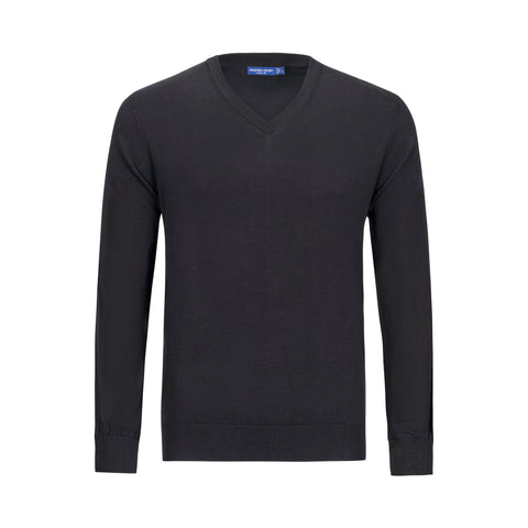 PROPER SPORT COTTON & SILK V-NECK SWEATER