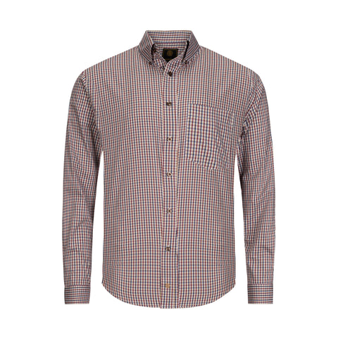 F/X FUSION COTTON WRINKLE FREE MINI CHECK SHIRT