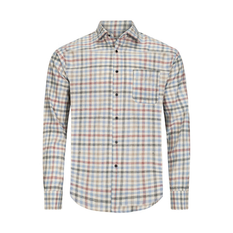 PETER MILLAR WHITE ROCK COTTON CHECK SHIRT