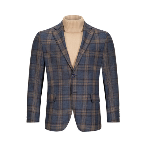 TIGLIO MODERN FIT BLUE PLAID SPORT COAT