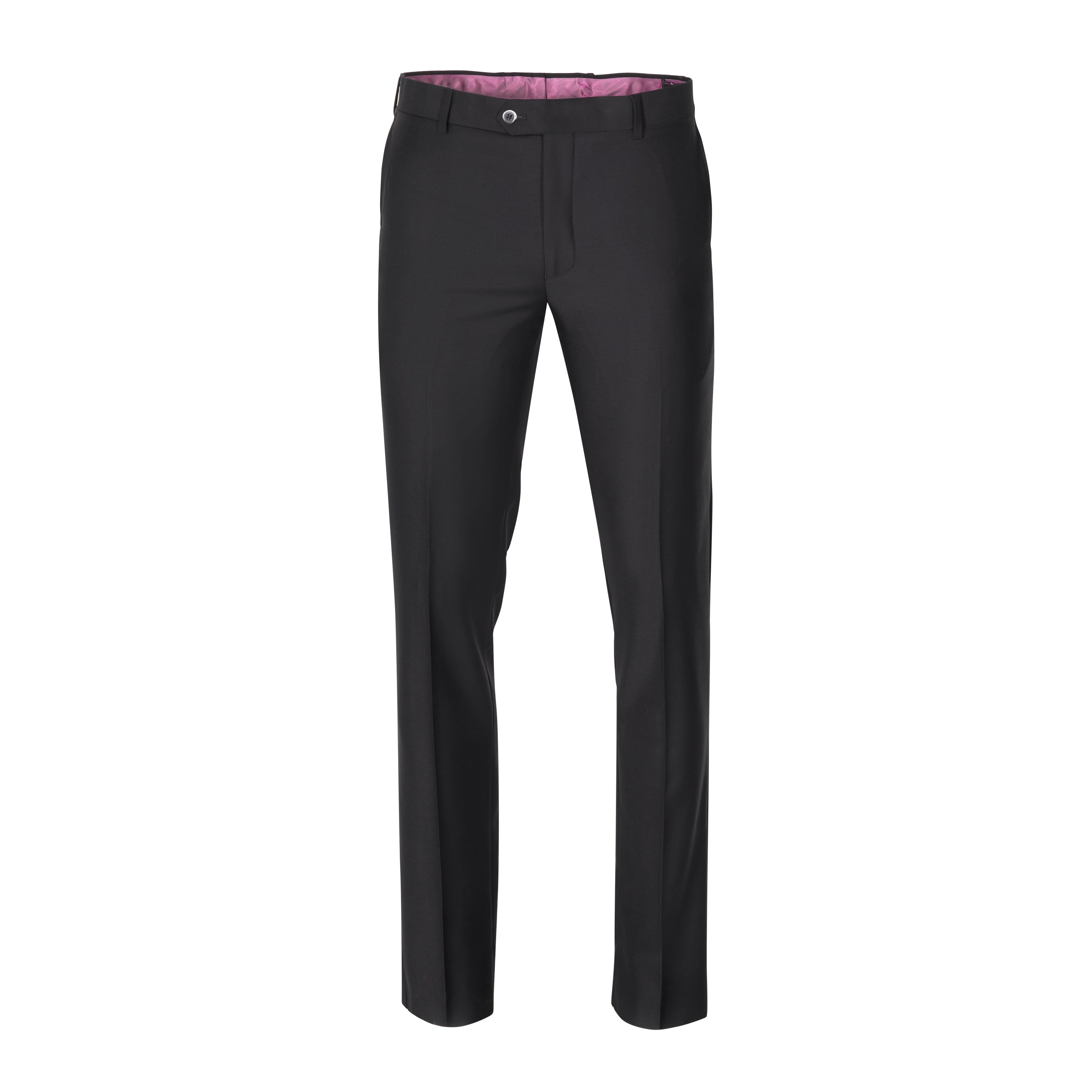 Plaid&Plain Men's Stretch Dress Pants Slim Fit Skinny Suit Pants 7101 Black  27W28L at  Men's Clothing store